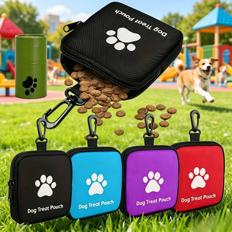TEMU Juego mejorado de 2 piezas, bolsa con cremallera para de mascotas, neceser de entrenamiento para perros, diseñado para de mascotas y paseadores