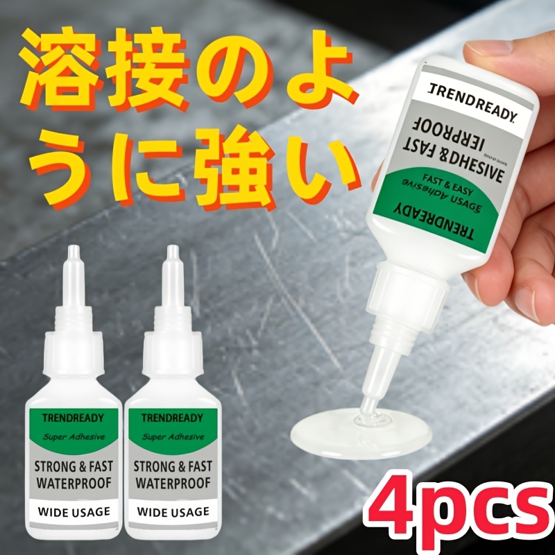 TEMU 超速乾 接着剤 防水 木材、金属、プラスチック、ガラス、セ、ゴム、革、ビニールなど様々な素材に対応 大容量ボトル 家庭、車、オフィス、手動修理に最適
