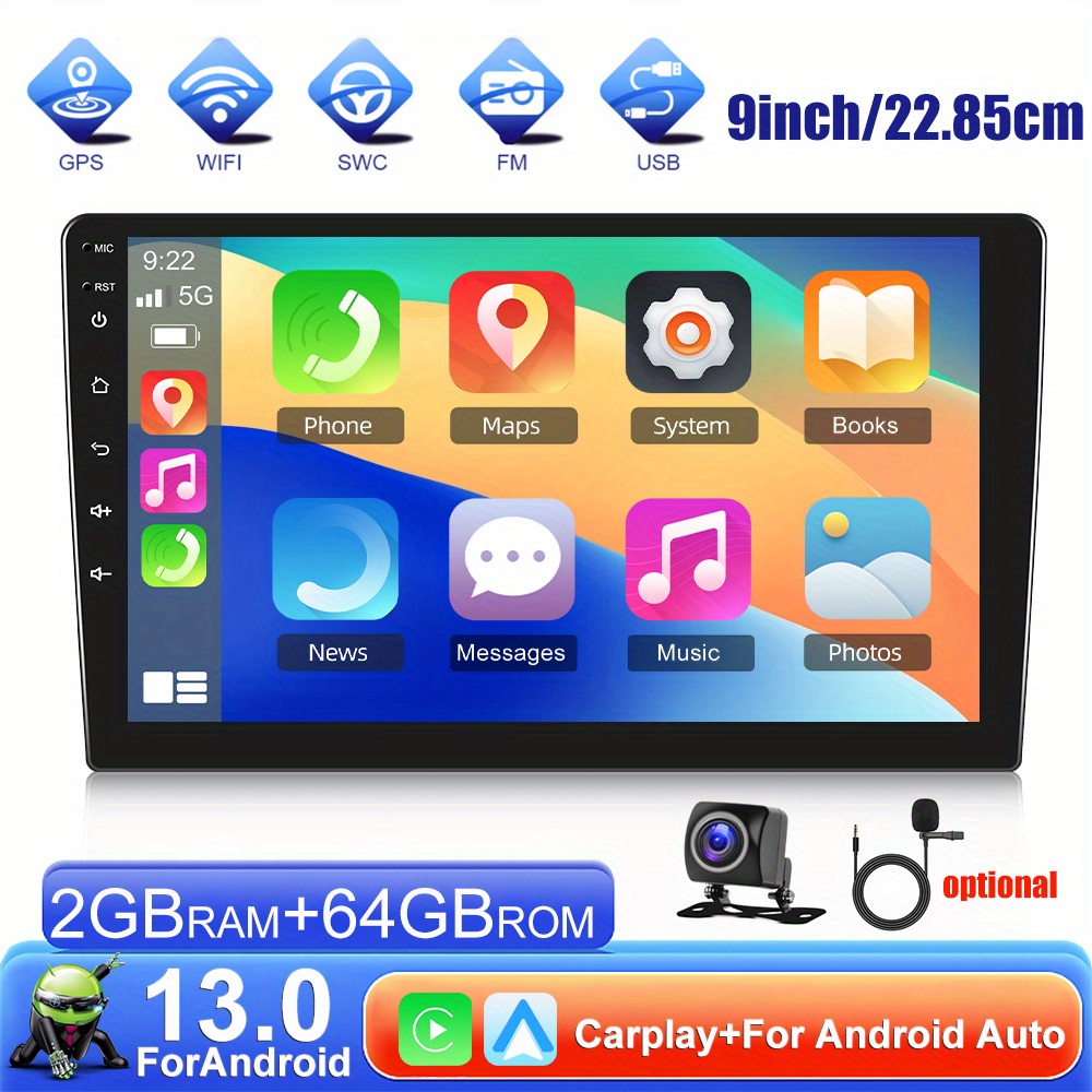 Image of For /cc 2010-2014 For B7/b6 2010-2015 Car Radio 10'' .5d Touch Screen For Auto Car Mp5 Player With Wifi Gps Fm Radio Suppport Camera&mic, Without Battery