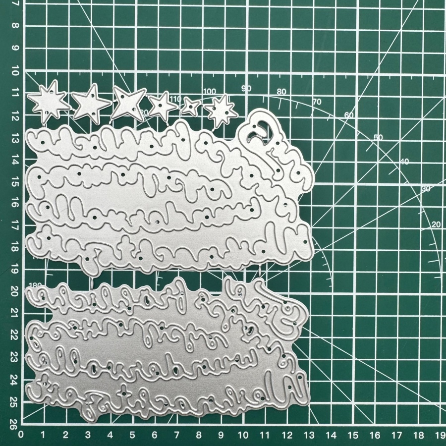 Image of New Arrival Christmas Shadow Text Metal Cutting Dies For Diy Scrapbooking Card Making Stencils Photo Albums