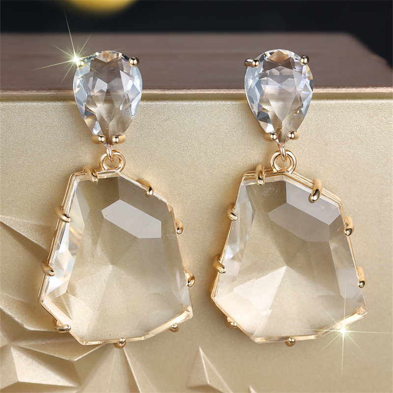 Elegant Clip-On Commuter Stud Earrings with Synthetic Zirconia
