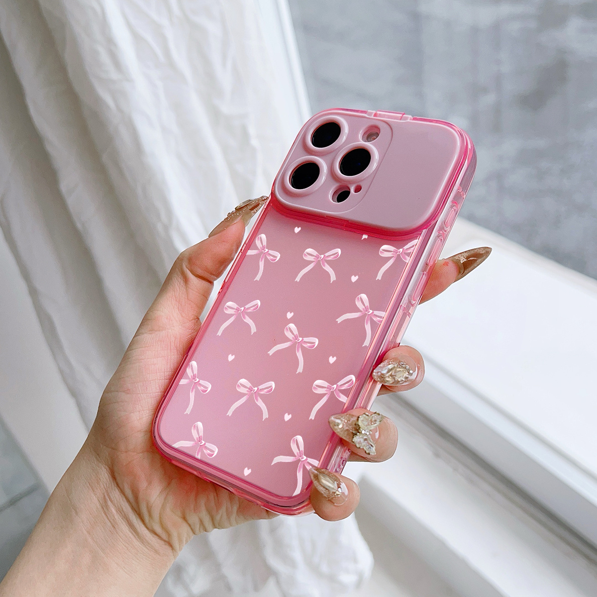 TEMU Phone Case: Flip Cover With Mirror Stand, Anti-fingerprint, Anti-scratch, Drop-resistant, Shockproof Phone Case For Iphone 16 Pro Max, 13 Pro