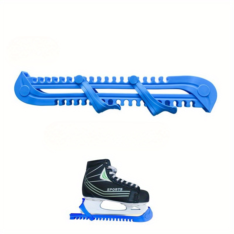Image of 1pc Ice Skate Guards - Pc Material, Color, Protects And Sharpens Skates For Enthusiasts, Universal