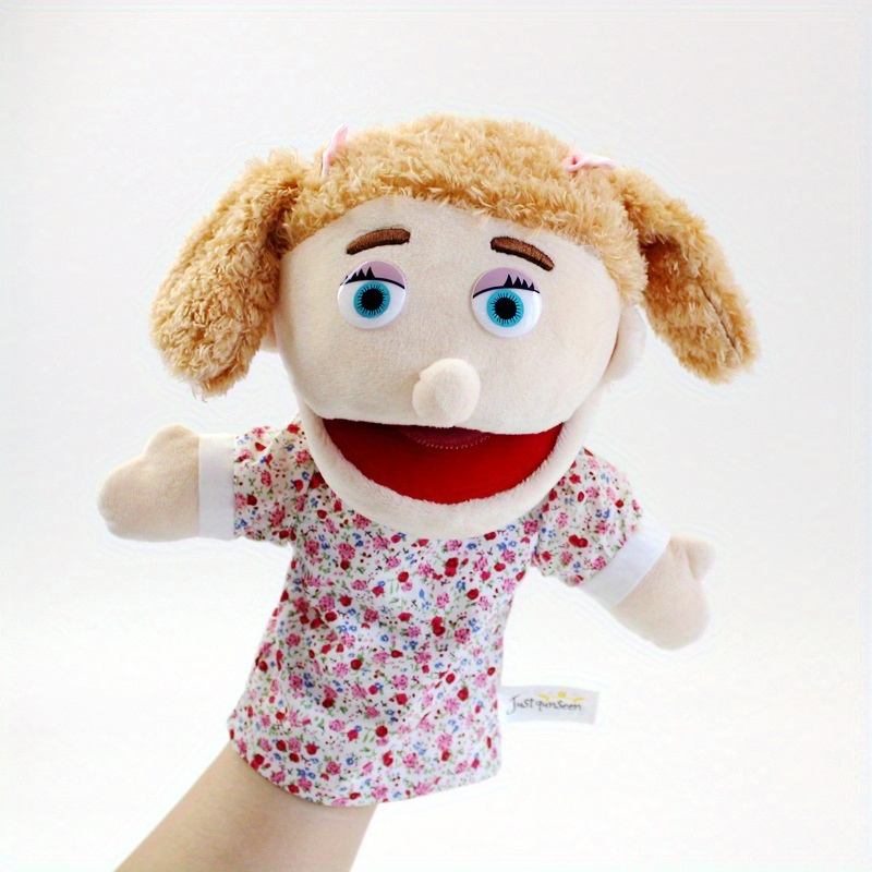 2pcs Happy Family Hand Puppet Plush Toy Rich Characters for Storytelling Fun