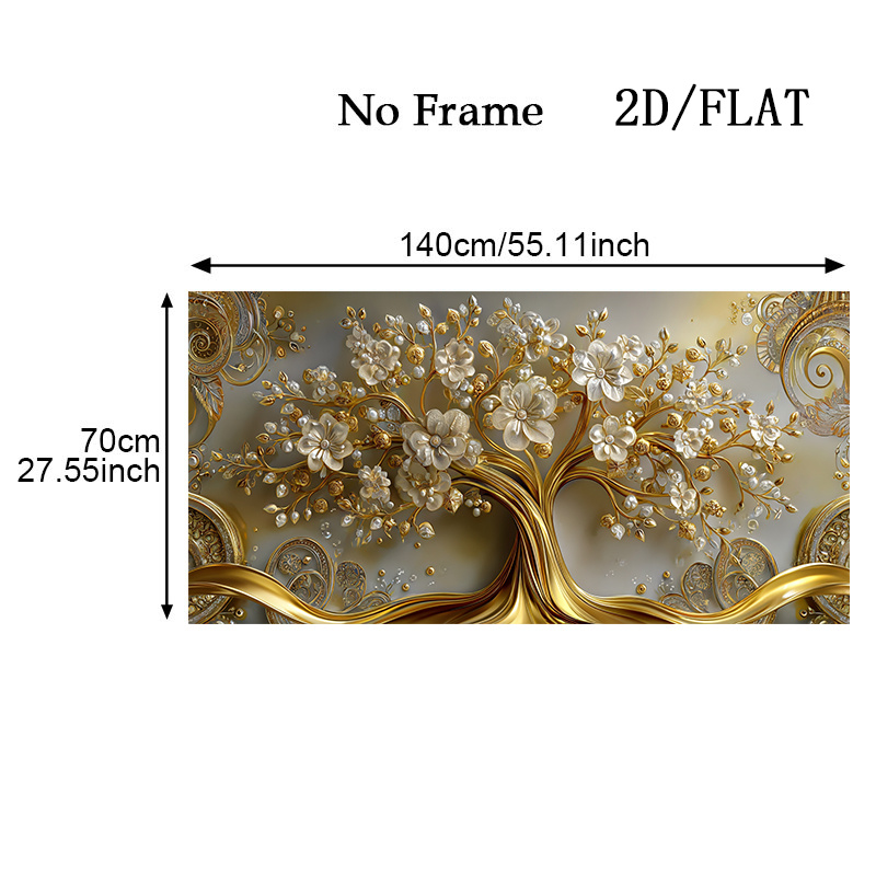 TEMU 2D piatto, 2D piatto, pittura 2D piatta, senza cornice, grande tela, tema , dimensioni 27.5 X 55.1 pollici, per la decorazione . Questo elegante