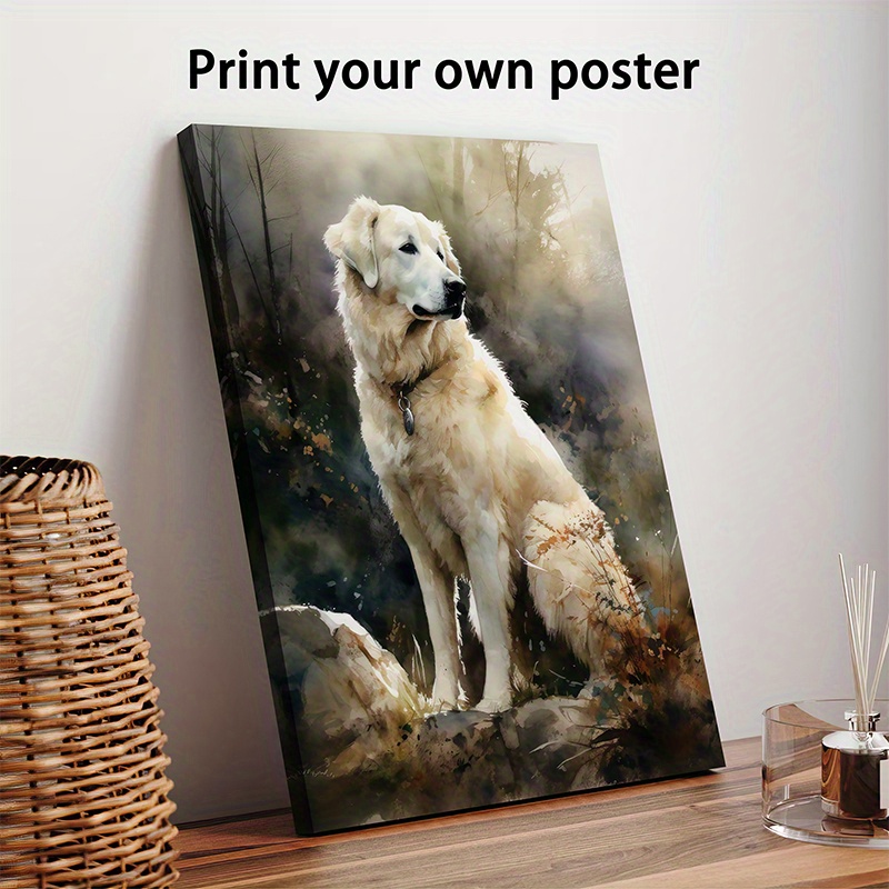 TEMU 1 pièce Portrait de compagnie personnalisé sur toile - Personnalisé avec votre photo, Art mural encadré avec cadre en toile enveloppante -