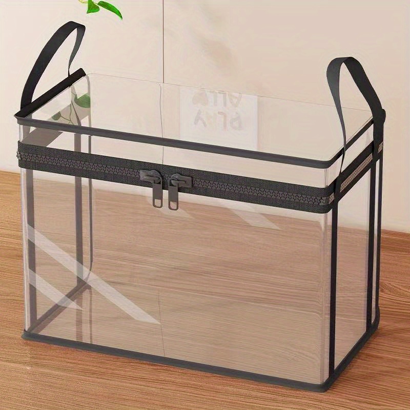 heavy duty transparent storage box with a   large rectangular organizer space saving stackable design suitable for books clothes office   durable plastic storage container for   storage for box Product details 4