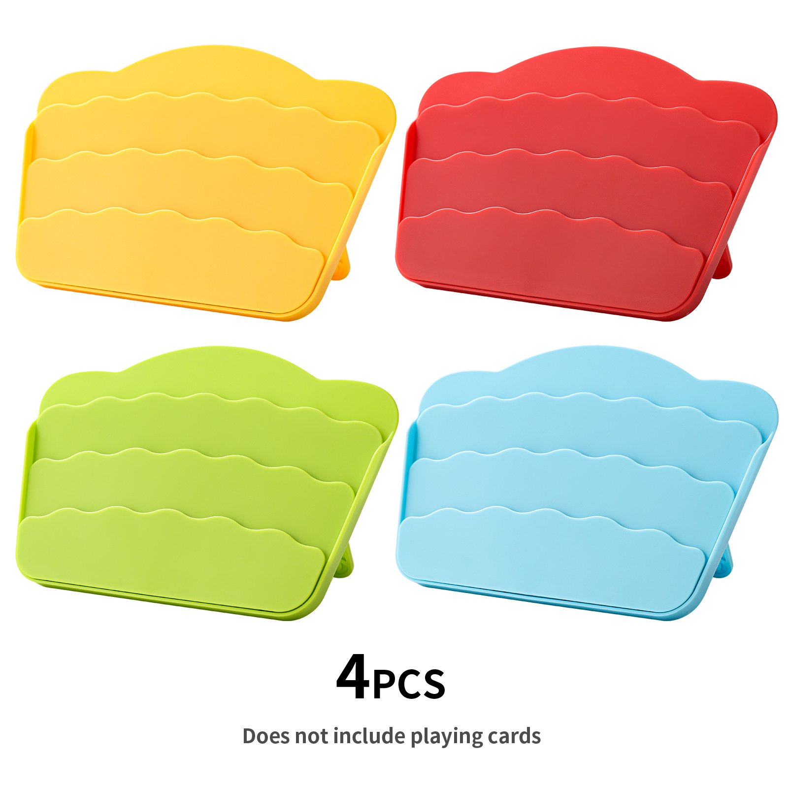 Image of 1/2/4pcs Durable Card Storage Box - Poker Tray - Portable Desktop Accessory - Suitable For