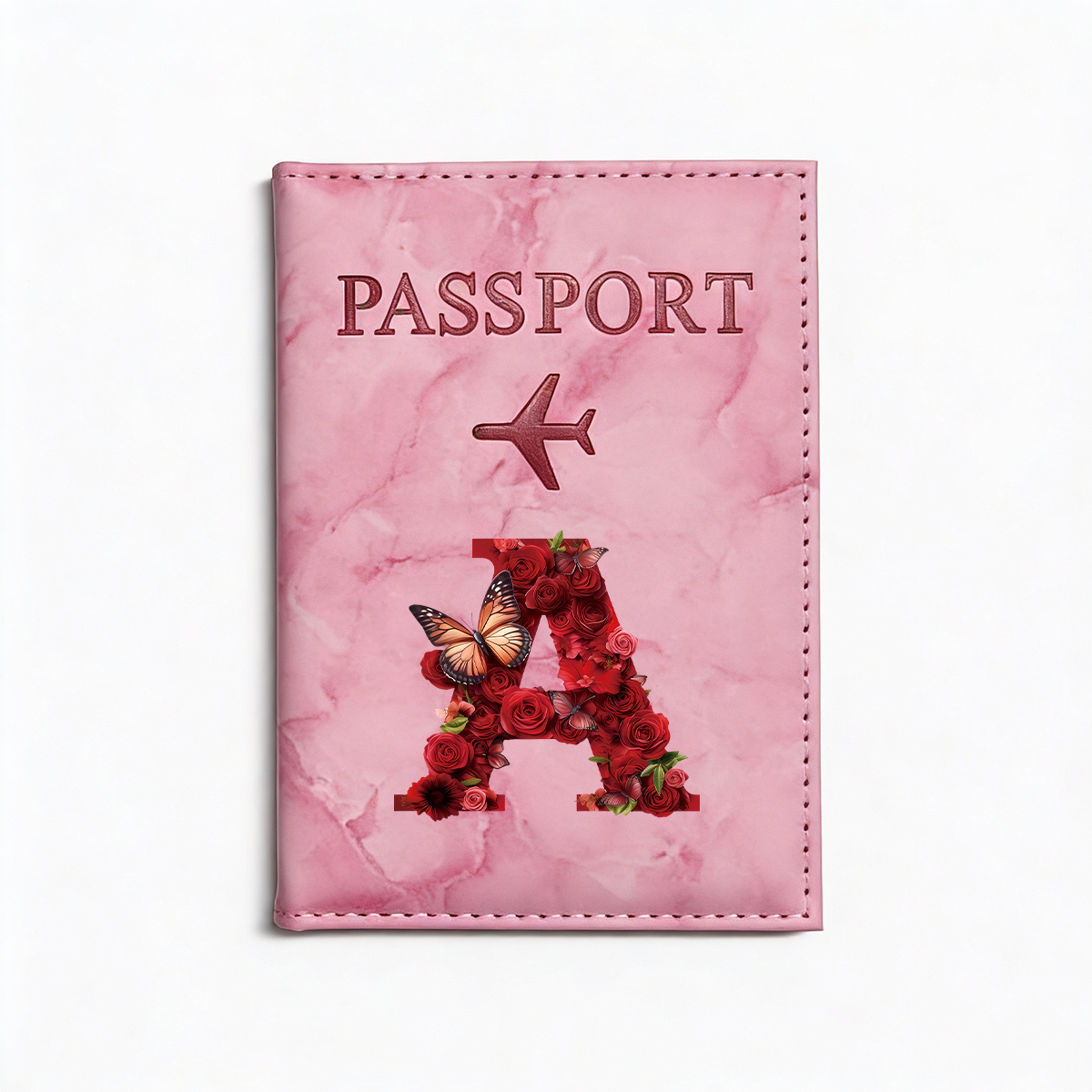 TEMU 1 de pasaporte de viaje con del alfabeto, 1 , tarjetero, para tarjetas de crédito de viaje, protector de pasaporte para identificación y