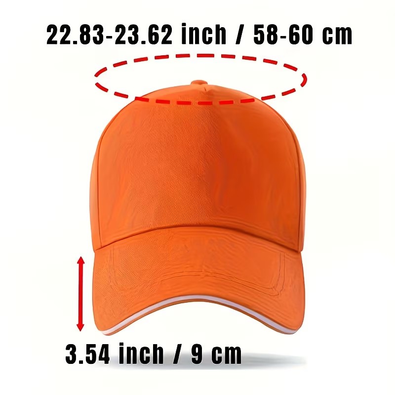 20pcs Personalized Custom Baseball Caps with DIY Logo