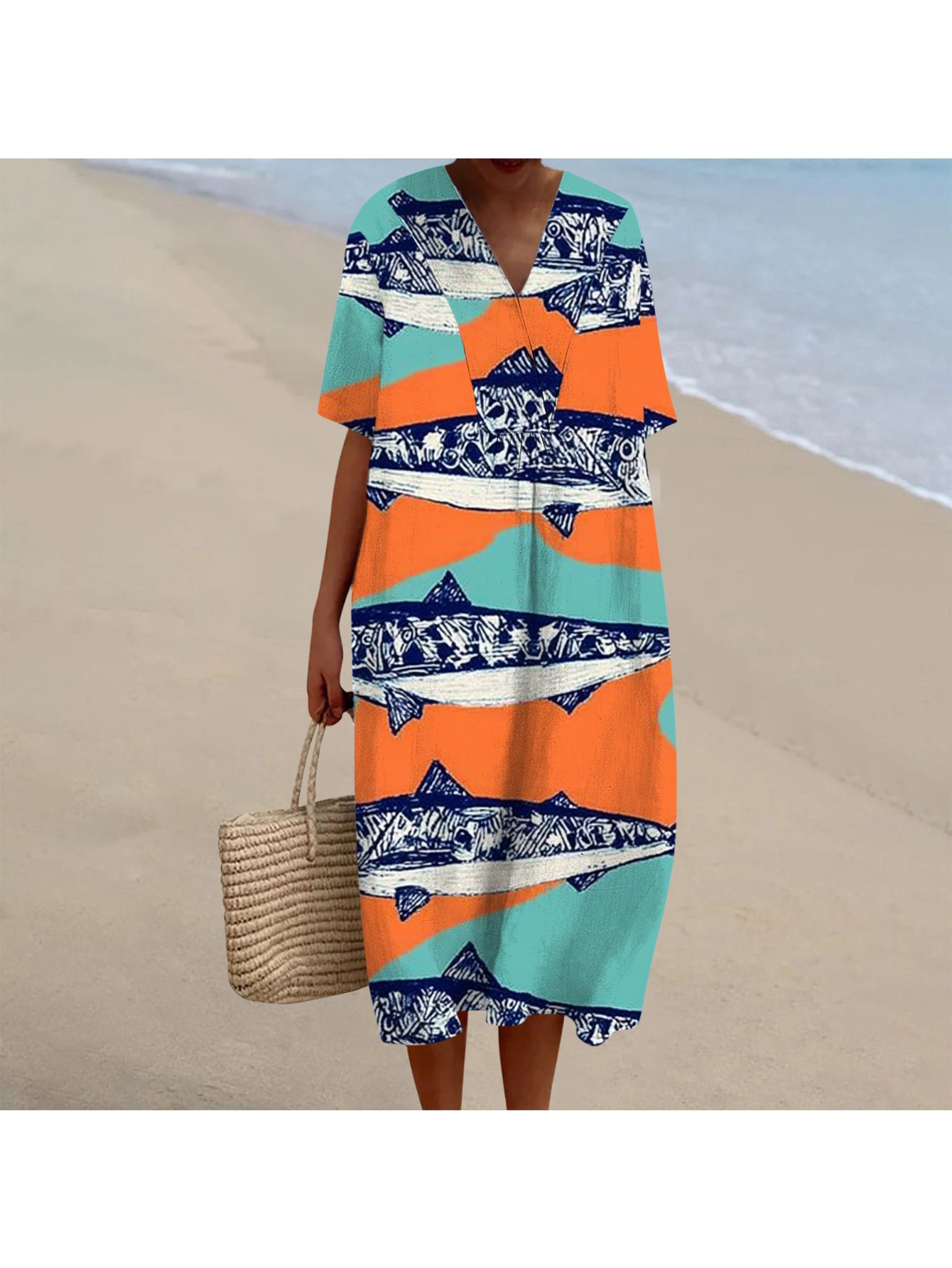 plus size cotton maxi dresses sold on Temu United States