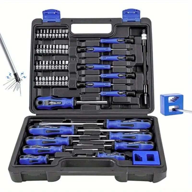 59pcs precision screwdriver set professional magnetic repair tool kit for home bicycle office equipment and car repairs Product details 0