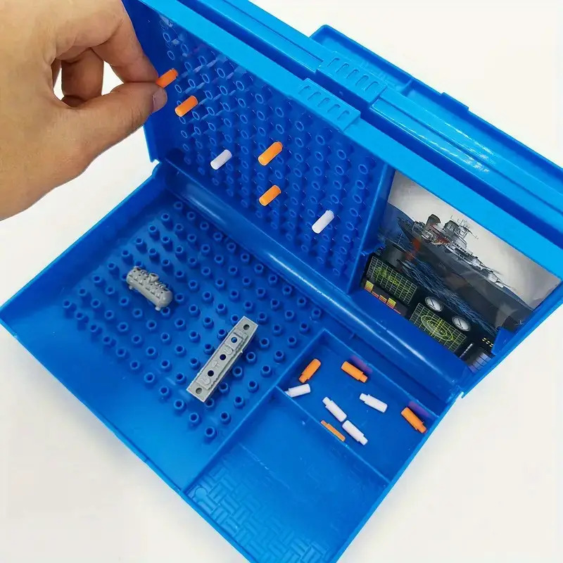 Slagschip Bordspel - Klassiek Strategisch Zeeslag Bordspel, Geschikt voor 2-4 Spelers, Geschikt voor Binnen/Buiten, Geschikt voor Familie en Vrienden Interactie