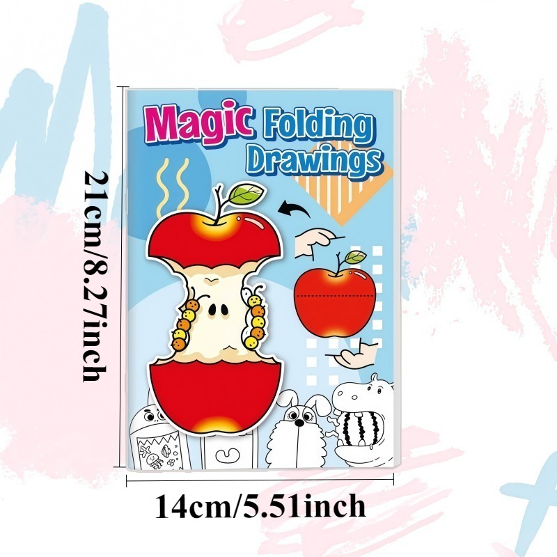 Magic Folding Coloring Book for Interactive Learning