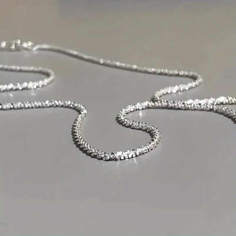 S925 Sterling Silver Pendant-Free Collarbone Chain Necklace