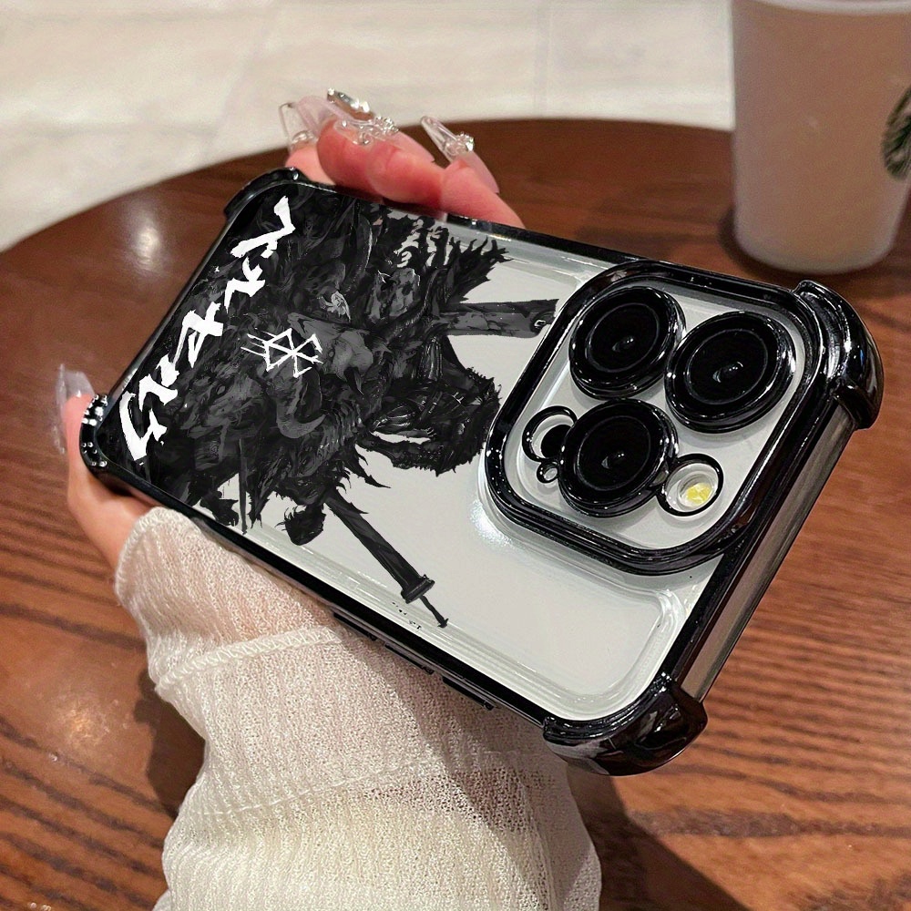 retro anime b berserk phone case compatible iphone 16 15 14 - Temu Morocco