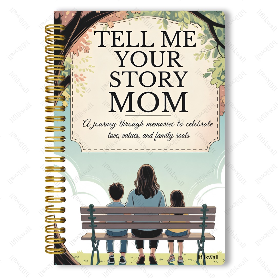 TEMU Mom, I Really Want To . This Spiral Notebook Is A Diary That Guides Mothers To Share Their Lives And Love, Perfect As A Birthday Or Mother's Day