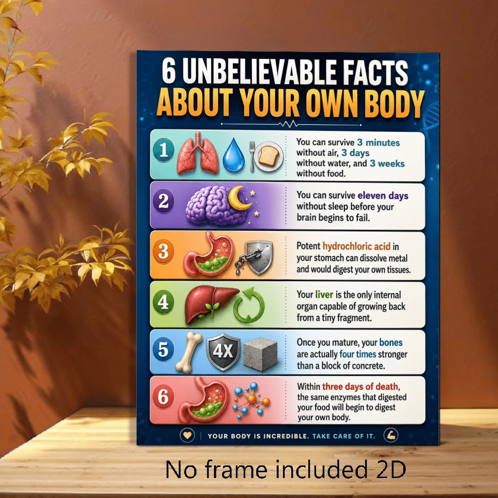human anatomy posters sold on Temu United States