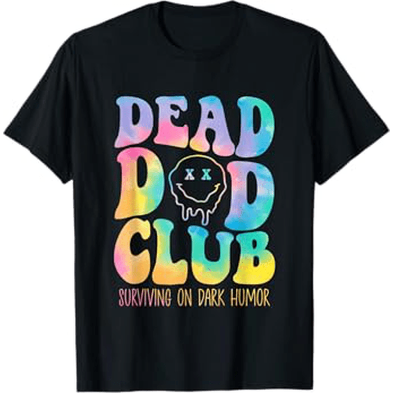 

Dead " Humorous Survivor's T-shirt - 100% Cotton, Fit For , & Casual Attire, Black