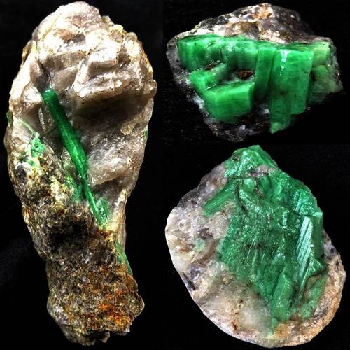 1pc random natural emerald rough random shape crystal random style mineral specimen education aid