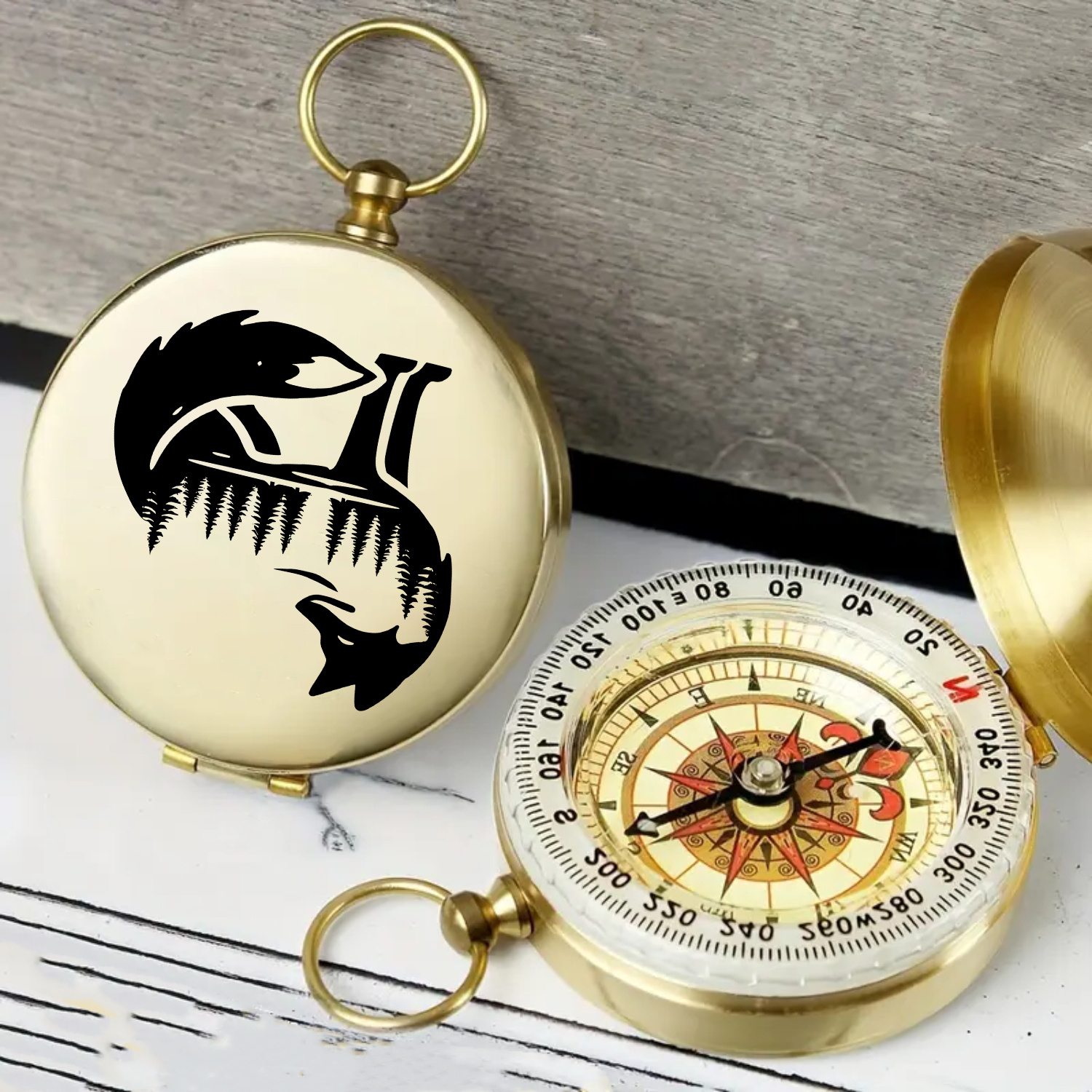 Fox & Forest Classic Pocket Style Camping Compass
