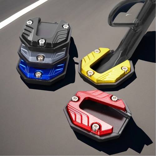 jeu de rallonges de -pieds de moto et de plaque de support de béquille latérale - daluminium haute , antidérapante pour une sécurité et un confort de conduite accrus, compatible avec la plupart des motos de rue, durable et , accessoires de moto, amélioration