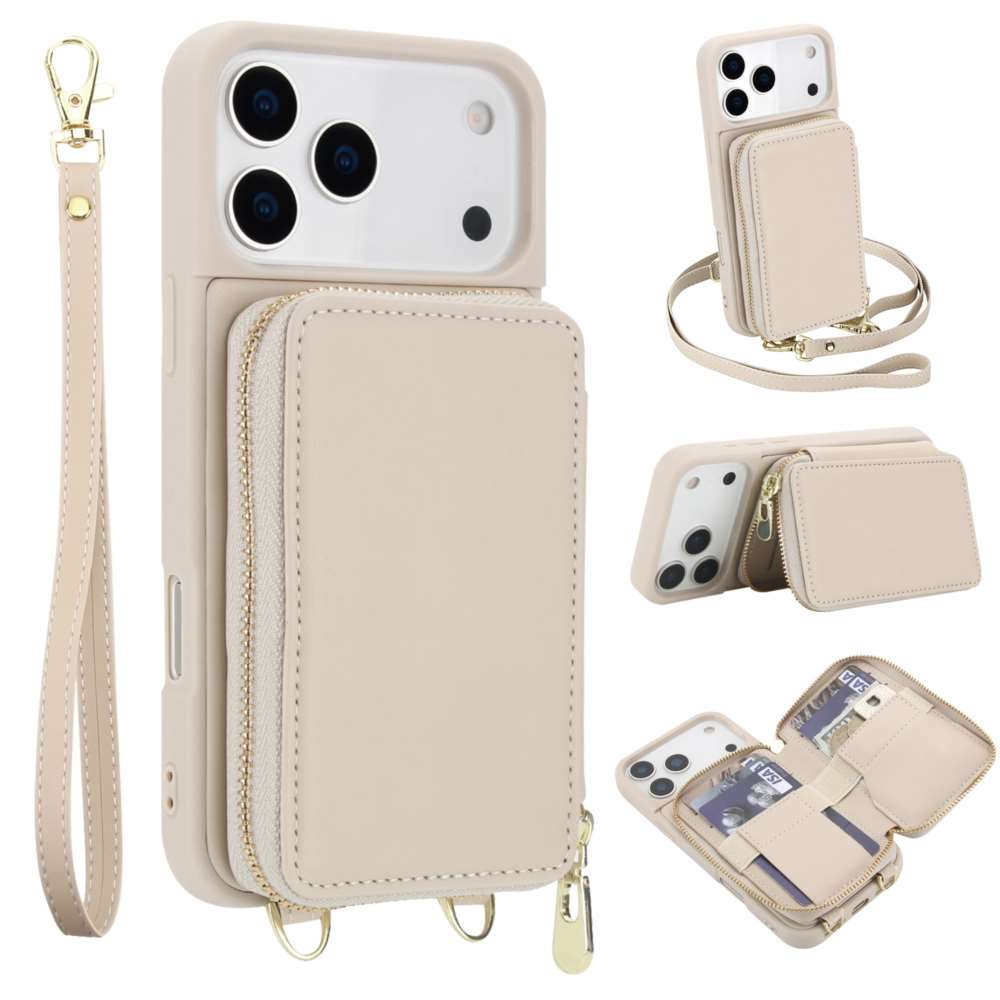 TEMU Phone Case - A Multifunctional Phone Case With A Zipper Bag Suitable For Iphone 17 Pro Max, Designed For Crossbody Use And Protection Against