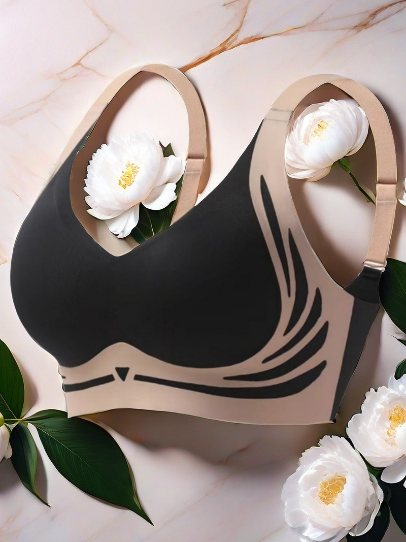 6 pack womens seamless wireless bras lightweight breathable moisture wicking push up bralettes with adjustable cross back straps non removable padded cups for everyday   elegant solid    able undergarment sleek bra design lightweight bra durable construction supportive undergarment casual attire Product details 3