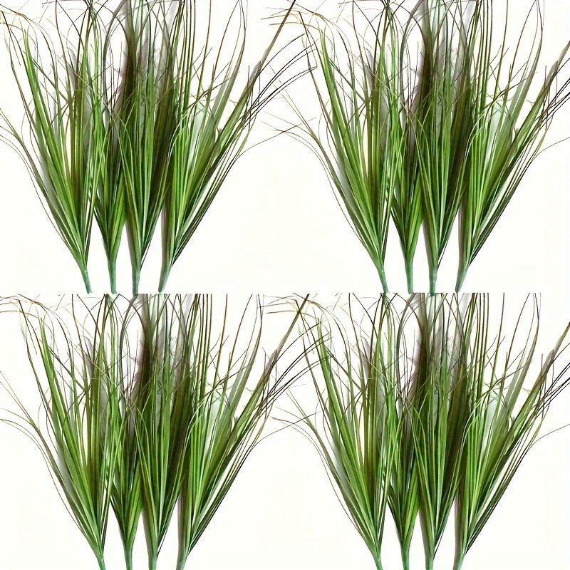 10pcs artificial green grass stalks realistic plastic reed decor for indoor outdoor weddings christmas halloween thanksgiving mother s day no maintenance seasonal home decor no container garden decorations