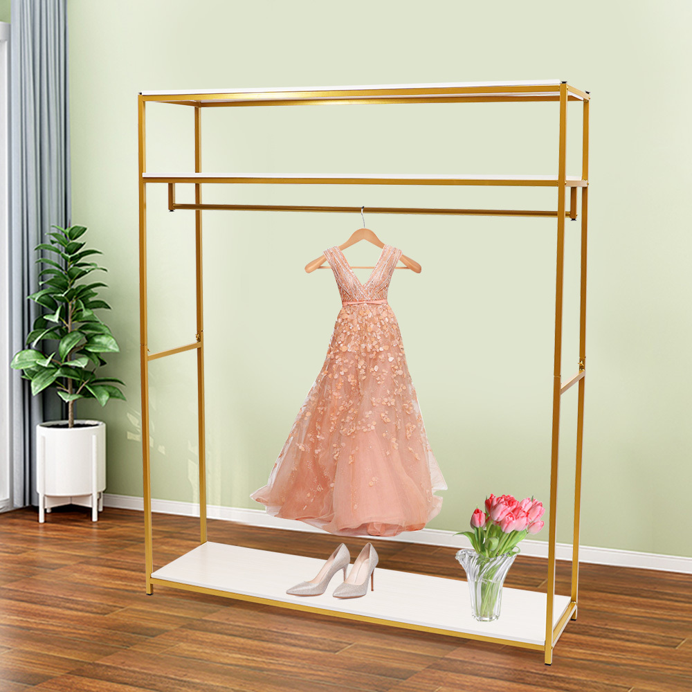 Metal Garment Rack For Displaying And Storing Coats, Measuring 57x70.86 Inches