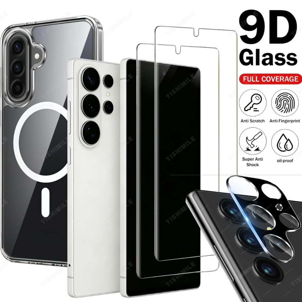 TEMU This Package Includes 2 High-definition Screen Protectors, 1 Diamond Camera Lens Protector, And 1 Phone Case, Designed For For For Galaxy Models
