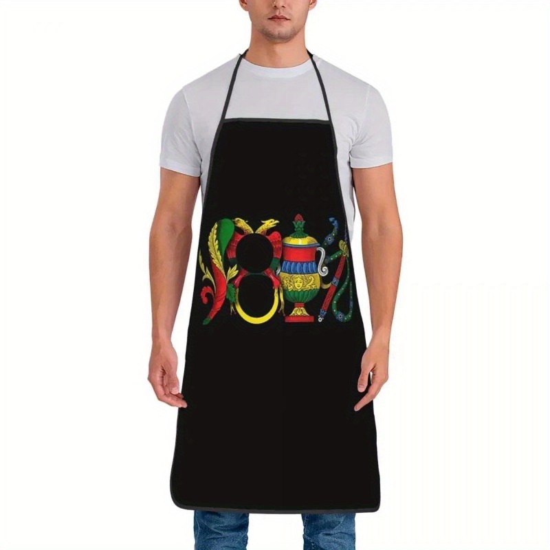 TEMU 1 Italian As Playing Card Apron - Suitable For Outdoor Barbecues / Camping, Food Markets / Night Markets, Family Bbq Parties, / Handicrafts,