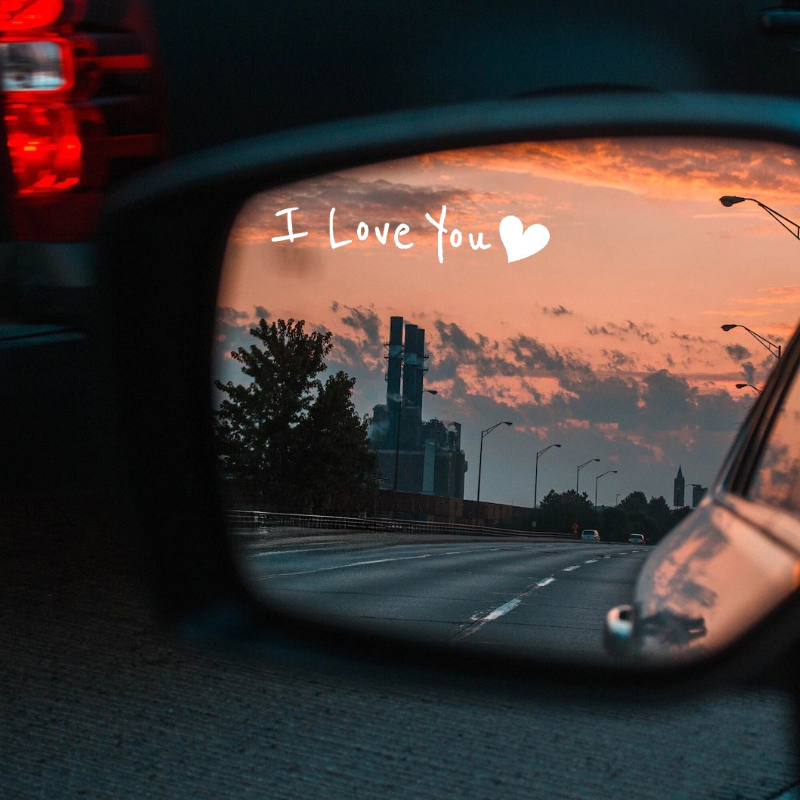 i love you rearview mirror sticker i love you sticker mirror sticker rearview mirror sticker car mirror sticker side mirror sticker