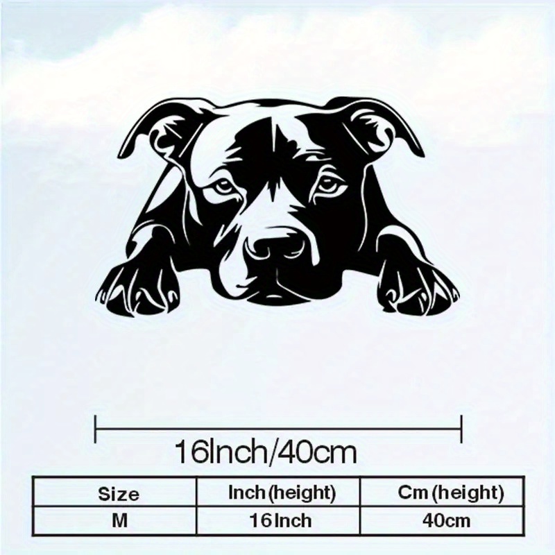 TEMU Eine Vintage Bulldog Metall Wandkunst - eine wetterfeste Eisen Skulptur Wandmalerei, moderne Haustier Deko geeignet für Büros und Lounges, ein