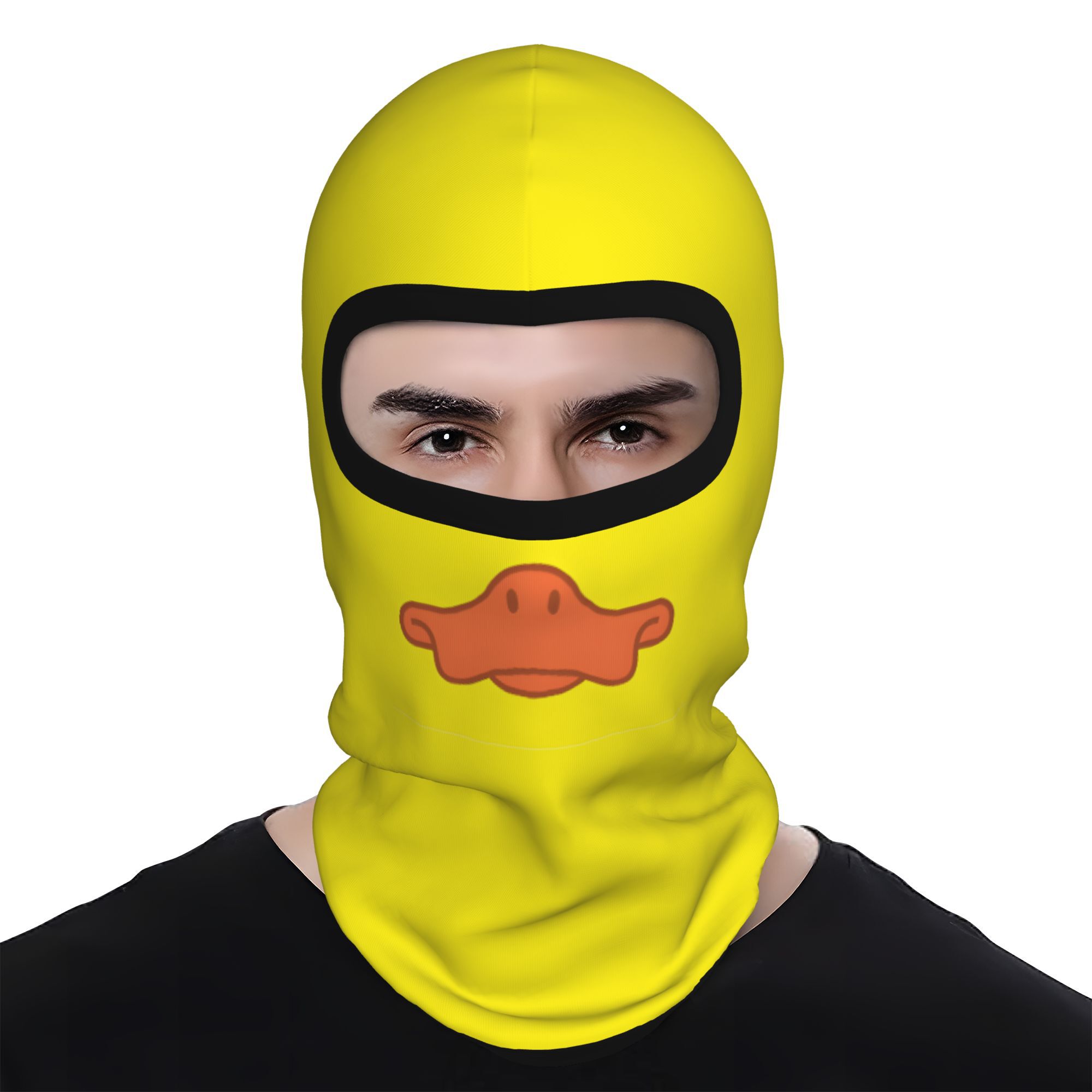 TEMU 1pc Adorable Duck Face Balaclava Neck Gaiter Breathable, Wind-resistant, And Dust-proof; Activities Like Cycling, Hiking, Riding, And Festive