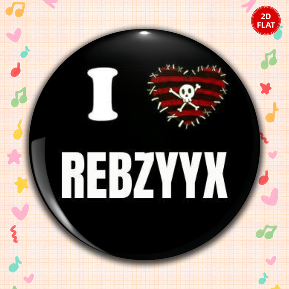 TEMU Plat 2D, PLAT 2D - Love Rebzyyx - Broche/Épingle/Insigne de mode , s' parfaitement avec les jeans, vêtements, sacs à dos et chapeaux, un petit