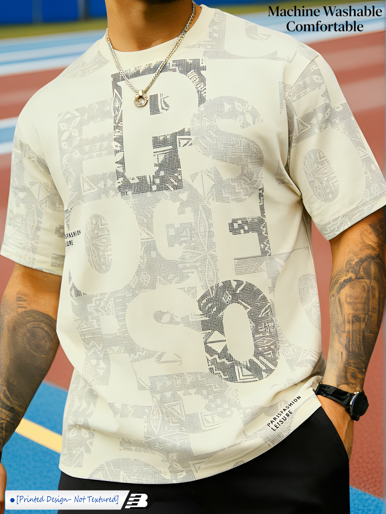 Men's Breathable Short Sleeve Summer T-Shirt - Lightweight Comfortable Daily Wear Casual Tee