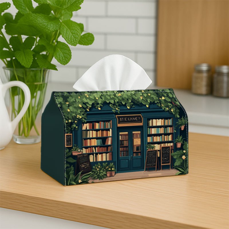 TEMU 1 Boîte à mouchoirs décorative " Cosy" - de vintage - , les fêtes, la voiture, et de bain - Porte-mouchoirs pour un usage , idéal pour les