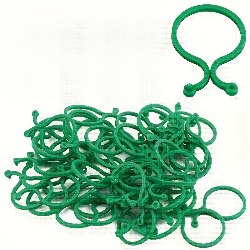 TEMU 35pcs Of Easy-to-use Plant Support Clips-durable And Adjustable Tomato Vine Support For Efficient Growth And Garden Finishing, Plastic Material,