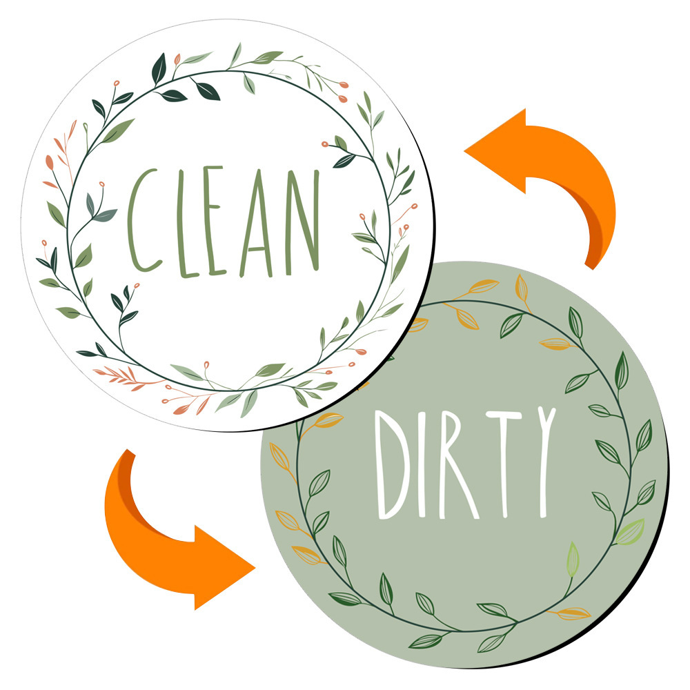 TEMU Logo For A Double-sided Cleaning And Dirty Magnet For Dishwashers, A Practical Kitchen Gadget Gift, Featuring A And Strong Magnetic Home