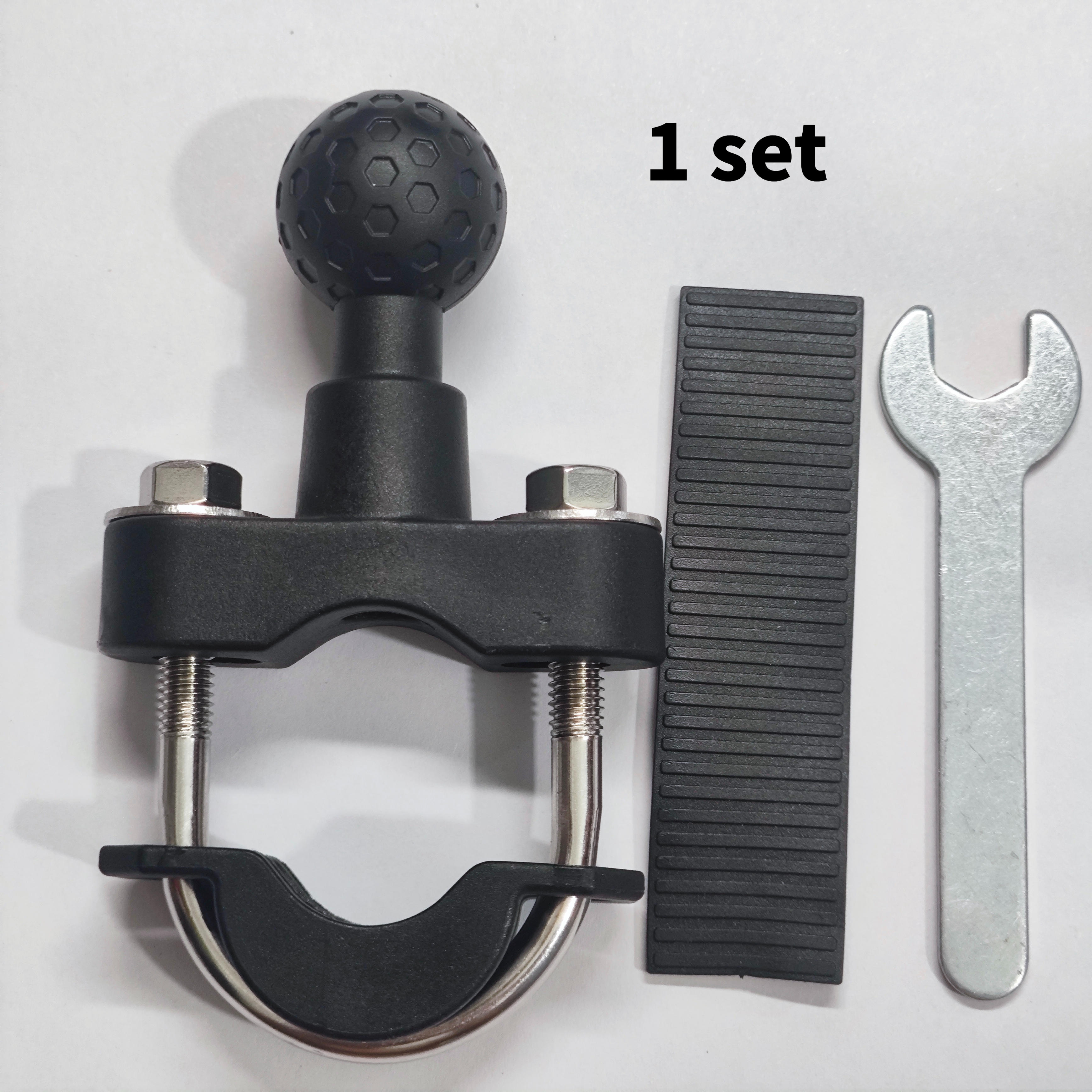 TEMU 25mm/1.0 Inch Ball Mount U- Clamp Base Motorcycle Handlebar Phone Holder Mount Adapter For Bike Scooter Atv, Supports Handlebars With A Diameter