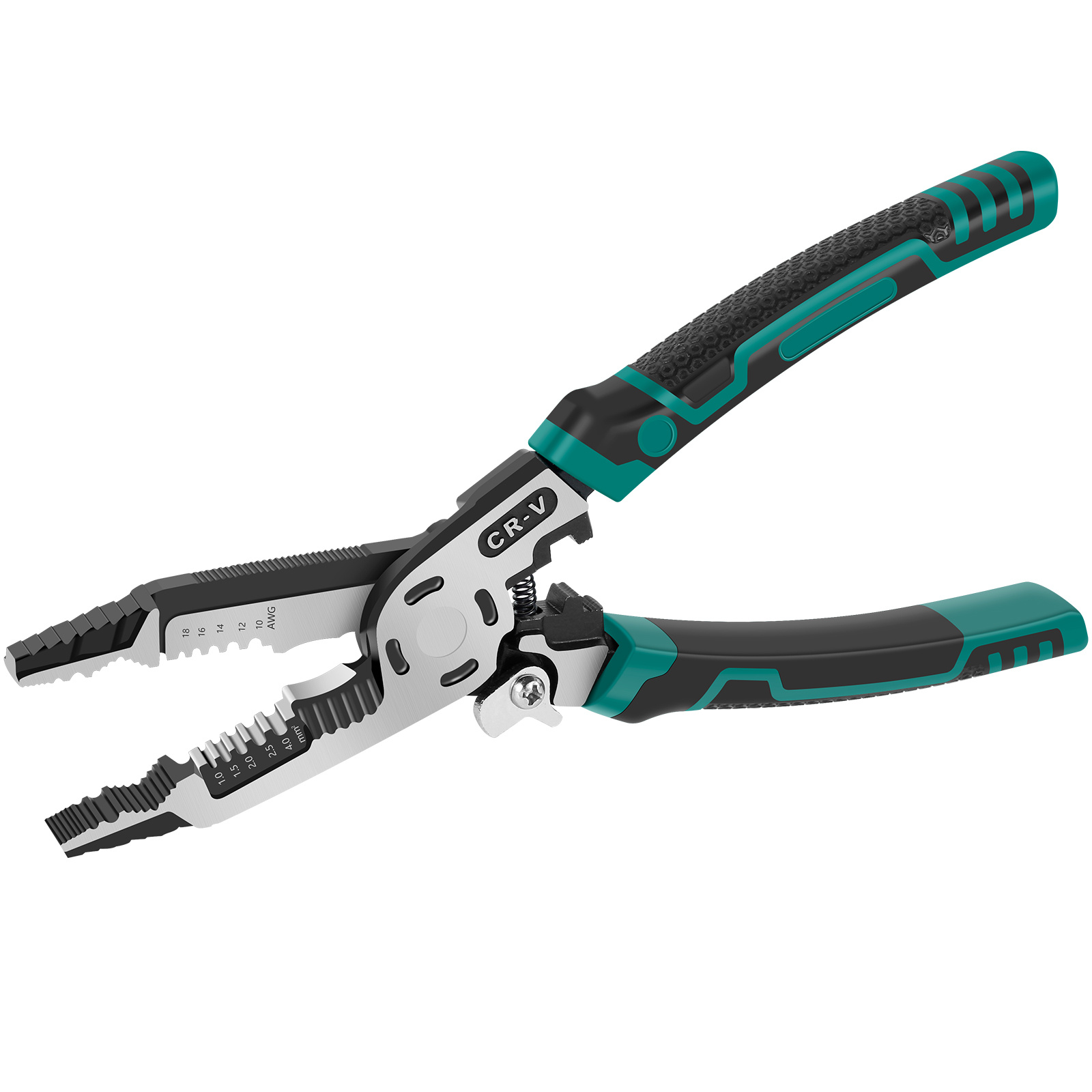 

Wire Stripper High Carbon Steel Wire Stripping Pliers Ergonomic Non-slip Wire Crimper Wire Stripping Cutting Crimping Deburring Tool For Electrician Household