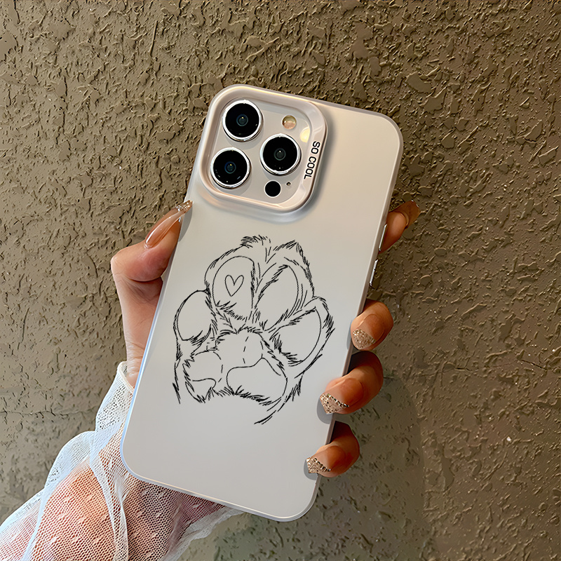 TEMU para Teléfono - Adorable Diseño de de Pata de Perro para Iphone 16 Pro Max, Compatible con Modelos 11, 15, 14, 13 Pro . Fundas Resistentes a
