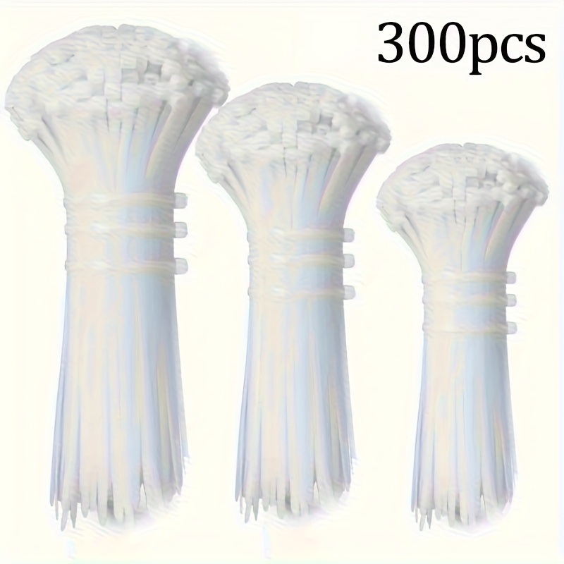 E-shop 300 robuste, strapazierfähige Nylon-Gurte, selbstspannend und verstellbar, geeignet für Outdoor-Kabel, Gartenarbeit und Heimorganisation - eine