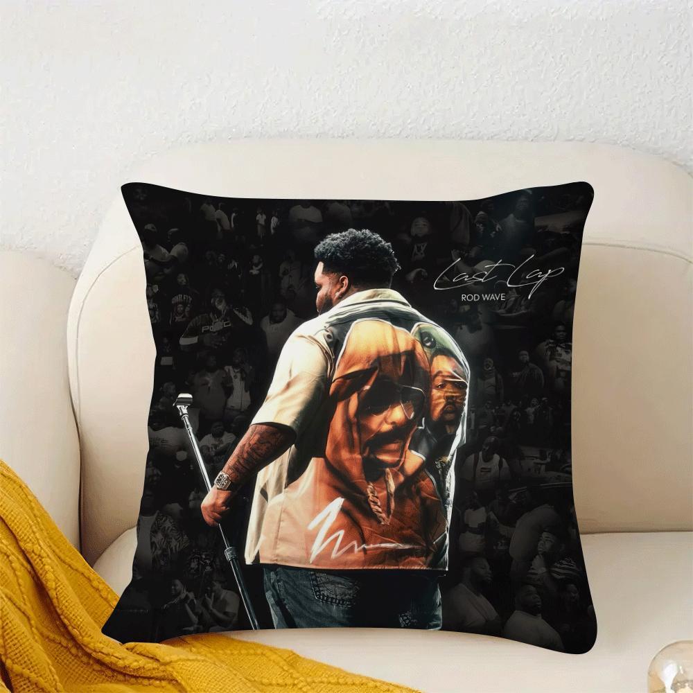 

1pc Rap Singer Throw Pillow Covers - 18 Inch Set - Tree Merry Case For Home Couch Decoration, Machine Washable, Zipper Closure, Suitable For Room Types