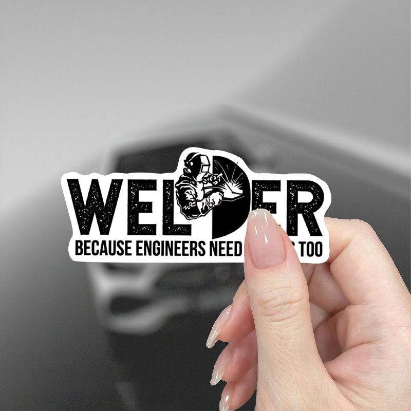 

Funny Welder Sticker, Welding Decal Car Bumper Sticker Funny Luggage Laptop Decal