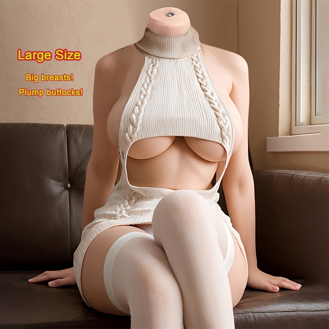 Lifelike One Piece Male Sex Doll, Bendable Poses, Metal Frame, Realistic Vagina And Breasts Male Adult Sex Doll Valentine'S Day Gift