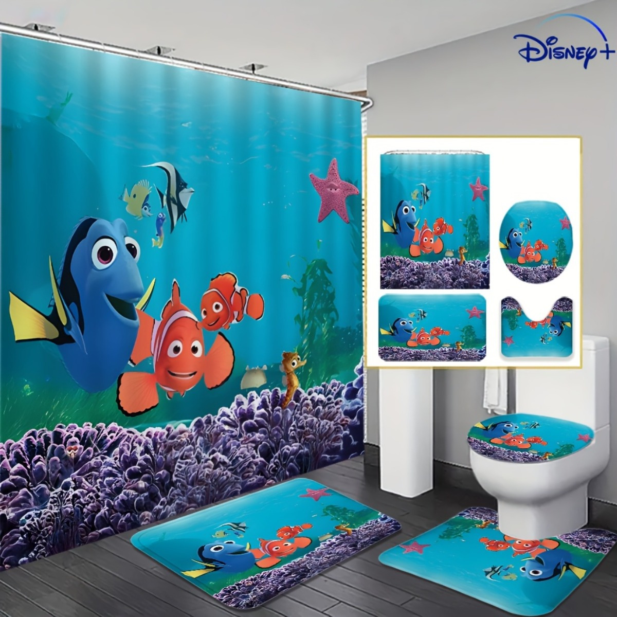 valentines day 1pc 4pcs     cute cartoon high quality shower curtain or bath mat bathroom set with free 12 shower hooks suitable for home decor  