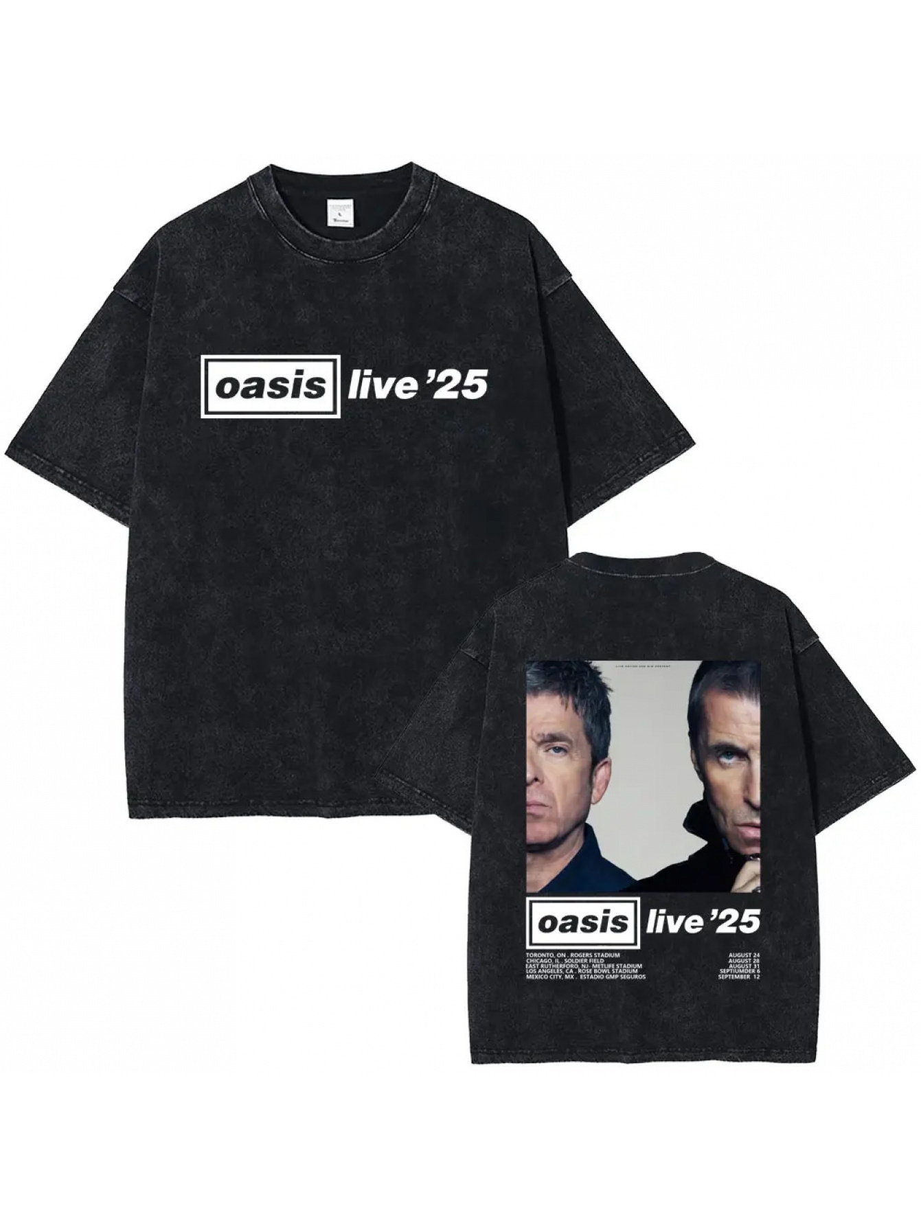 live '25 tour graphic t shirt vintage black cotton tee - Temu