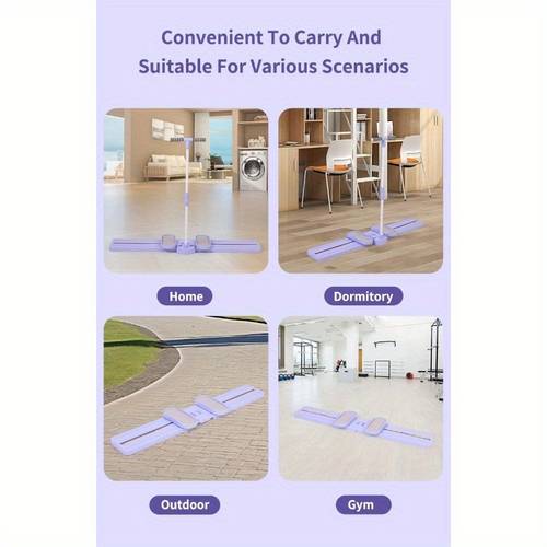 multifunctional ski machine all in gym equipment with adjustable glute leg trainer pilates board sturdy construction for full body workout balance training space saving for home gym physical relax purple fitness machine balance exercises sleek exercise equipment comfortable grip handles secure straps